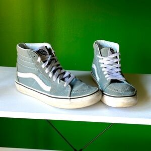 Vans high top light gray size 5.5